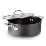 Calphalon Signature Hard Anodized Nonstick Covered Dutch Oven, 5 Quart, Black