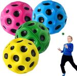 BAREPEPE Moon Ball Toy Bouncy Coral Anti Stress Bouncing for Kids Soft Rubber Bounce Set Playground Gift Boys and Girl Crazy Fun for Children (Pack of 1) (Colour as per Availibility)