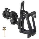 3D 360° Rotating Motorcycle Cup Holder, Bike Water Bottle Holder, 2.17-3.35in Adjustable Bottle Cage, Drink Holder for Bicycle, ATV, Wheelchair, Stroller, Suitable for 0.67-1.18in Diameter Pole (3D)