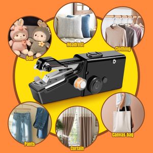 Mini Handheld Sewing Machine – Portable Cordless Electric, Black, Beginner Kit