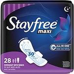 Stayfree Maxi Overnight Pads with W