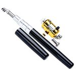 Futaba Mini Carbon Portable Fishing Rod - 23cm - Black