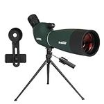 Svbony SV28PLUS Upgraded Spotting Scope for Target Shooting, 25-75x70mm BAK4 A5 Wine Red FMC Coating Lens, Spotting Scopes with Phone Adapter Tripod Bag, for Birdwatching Wildlife Archery Astronomy