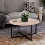 Coffee Tables for Kitchen Dining Room Creative Round Desk with Black Metal Legs Modern Coffee Tables Balcony Tea Table Study Desk