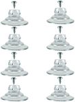 Wis-Sales (8-Pack Small 1 1/4 Inch) Pennsylvania Heavy Duty Suction Cups with Screws Signs, Radar Detector, thermometers, Bird feeders, and more.