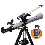 Celestron 22450 StarSense Explorer LT 70AZ Refractor Telescope, 32 Inch Tube Length, f/10 Focal Ratio, Silver/Black