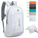 G4Free 24L Lightweight Packable Hiking Backpack Small Sport Travel Daypack Water Resistant for Women Men(White)