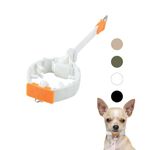 SVD.PET Dog Prong Collar for No-Pull Training, Quick-Release Buckle Adjustable Pinch Collar for Small Medium Large Dogs (White, Small Size)