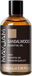 MAYJAM Sandalwood Essential Oil, 3.38FL.OZ Pure Essential Oils, Large Volume Sandalwood Oil for Diffuser, Great for DIY Soap and Candle Making