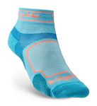 Bridgedale TRAIL RUN Ultralight T2 Coolmax Sport Low-Women's- Medium-Blue