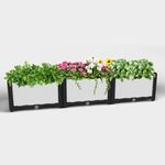 YUCCABE ITALIA Raised Garden Beds Indoor Outdoor Large Plastic Elevated Planter Boxes with Legs and Drainage Holes for Vegetables, Flowers, Herbs, Tomatoes Heat & Frost Resistant for Patio/Balcony