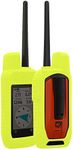 kwmobile Case Compatible with Garmin Alpha 300 / Alpha 200 - GPS Handset Navigation System Soft Silicone Skin Protective Cover - Neon Yellow