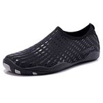 Sixspace Barefoot Water Shoes Men Women Lightweight Ladies Aqua Aerobics Shoes for Swim Running Surfing Driving Diving Kayaking Beach Yoga, Black-05, 10.5 UK