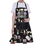 ENSIANTH Artist Painting Apron with Pockets Artist Painter Gifts Artist Apron Painting Lovers Gifts Funny Art Teacher Student Gifts (artist apron)