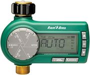 Rain Bird 1ZEHTMRP Premium Professional Grade Electronic Digital Hose End Timer/Controller, One Zone/Station, Battery Operated, Brass Inlet/Outlet, Plastic, Green