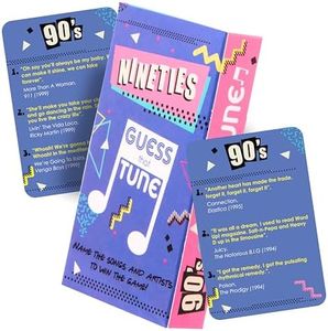 Boxer Gifts Nineties Guess That Tune Music Quiz Game | Name The 90’s Lyrics | Fun for Parties | Over 150 Songs,