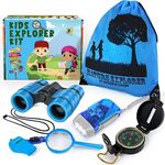 ESSENSON Kids Explorer Kit - Adventure Kit for Kids, Outdoor Explorer Kit with Binoculars, Summer Outdoor Toys for Kids Ages 4-8