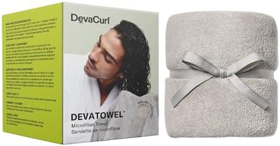 DevaCurl Microfiber Anti-Frizz Hair Towel | Gently Dries | Gray