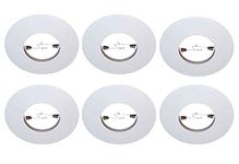 6 Pack-6" Open Metal Trim Ring for Par30/R30 Recessed Light/Lighting-White-Replaces Halo 301P