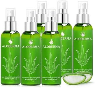 Aloderma Aloe Botanical Hydrating Mist Made with 82% Organic Aloe Vera - Soothing, Moisturizing Facial Spray with Panthenol - Refreshes, Invigorates Skin Throughout the Day, 120ml/4.23Oz (6)