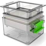 Tofu Press - Beginner's Choice for Enhanced Tofu Taste, Up to 3X More Efficient Tofu Pressing, Removes Water in 10-20 Minutes - Dishwasher Safe & BPA Free with Drip Tray, Includes Tofu Cookbook