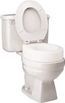 Carex Toilet Seat Riser, Round Raised Toilet Seat Adds 3.5 inches to Toilet Height, for Assistance Bending or Sitting, 300 Pound Weight Capacity Toilet Riser