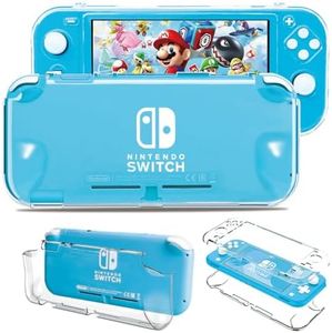 Protective Case for Nintendo Switch Lite, Hard Case for Nintendo Switch Lite Case Clear Front and Back Cover Design for Switch Lite Skin Shell Switch Lite Accessories for Girls Boys, Transparent