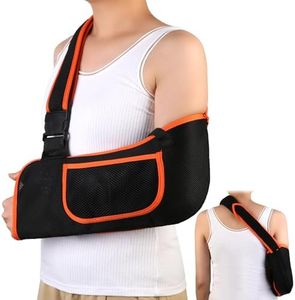Arm Sling, Lightweight & Breathable Medical Sling with Adjustable Shoulder Strap, Right or Left, Women or Men, Shoulder Mesh Immobilizer Slings for Elbow Injury/Torn Rotator Cuff/Wrist Injury/Surgery