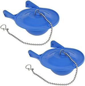 2 Pack Toilet Flapper Replacement Compatible with Lowes AquaSouce, 3 Inch Toilet Flappers for 1.28 GPF Toilets (98923, 312795, 352027, 395280, 12293), Water Saving Long Lasting Rubber Flapper, Blue