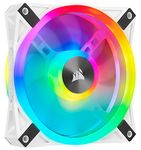 CORSAIR QL Series, iCUE QL120 RGB, 120mm RGB LED PWM White Fan, Single Fan