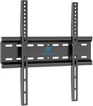 PERLESMITH TV Wall Bracket for 26-55 inch Flat&Curved TV or Monitor up to 50 KG, Sturdy TV Bracket with Max VESA 400X400 mm