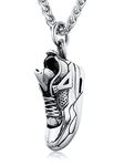 U7 Trainer Necklace Sneaker Men Sport Basketball Shoe Pendant Stainless Steel Wheat Chain For Boy