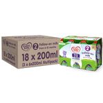 Cow & Gate 2 Follow On Baby Milk Ready to Use Liquid Formula, 6-12 Months, 200 ml, (Pack of 18)