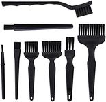 Anti Static Brushes, Computer Cleaning Kit 8 in 1 Multi-Purpose Plastic Handle Anti Static Brushes for Keyboard Screen Laptop Printer Car Player Window Clean Tool, Black
