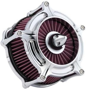 Motorcycle Air Filter for Harley Air Cleaner Davidson Air Intake Cleaners Harley Softail Touring Street Road King Glide Powersports Air Filters A For 91-25 Sportster XL 883 1200 48 Red
