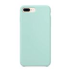 Nik case Back Cover for iPhone 7 Plus / 8 Plus (Soft|Silicone|Turquoise)