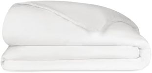 Silvon Silver Infused Duvet Cover for Acne Prone Skin | Ultra-Soft Premium Breathable Supima Cotton | Light-Weight, Airy, Cooling, Breathable (Queen/Full, White)