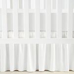 Lush Decor Ruffle Crib Skirt, 16" Drop, White