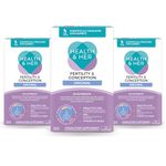 Health & Her Fertility and Conception Original - prenatal Vitamins for Women- Contains Folic Acid, Vitamin D, B12, Zinc and Magnesium - 3 Month Supply - 60 Capsules - Vegan and Gluten Free