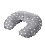 Breast Feeding Maternity Nursing Pillow - Grey with White Star | Mother & Baby Awards 2022 Shortlisted