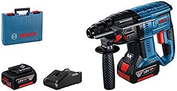 Bosch Professional GBH 18V-21 - Cordless Rotary Hammer (2 Batteries x4.0Ah, Charger, in case)