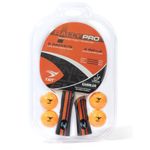 YAIT Rally Pro ITTF Approved Table Tennis Set | 2 TT Bats & 4 ABS Balls | 7 Ply Racket | Gambler 7S Rubber | High Spin Blade |Indoor/Outdoor Ping Pong Table Tennis Racquet Set for Intermediate Players