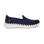 Skechers GO Walk Smart 2 - Ummi Slip On Shoes for Women - Air-Cooled GOGA Mat™ Insole Lightweight Ultra GO® Cushioned Midsole Athletic Mesh Upper Walking Shoes Navy/White