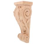 COOLHIYA Carving Corbel Corbel Crafts European Style Corbel Decorations Wooden Rustic Corbel Decor g006 Roman Column Decorative Wood Decorate Solid Wood Hornflower Stigma Europe