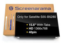 SCREENARAMA New Screen Replacement for Toshiba Satellite S55-B5280, HD 1366x768, Glossy, LCD LED Display with Tools