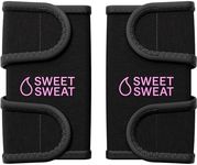 Sports Research Sweet Sweat Arm Trimmers for Men & Women | Increases Heat & Sweat Production to The Bicep Area | Includes Mesh Carrying Bag (Pink, Medium)