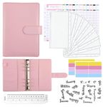 Qolixs Budget Binder, Money Saving Binder with Zipper Envelopes, Cash Envelopes and Expense Budget Sheets for Budgeting