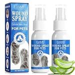 Wound Spray for Pets - Itch Relief Treatment for Pet Sensitive Skin - Wound and Skin Care for Dogs & Cats or Other Pets - Helps with Rashes, Hot Spots, Scratching, Itch, Skin Irritation, Bites & Burns