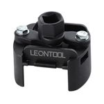 LEONTOOL Adjustable Oil Filter Wrench 2 Jaw 60-80mm (2-3/8 to 3-1/8 inch), Heavy Duty Oil Filter Wrench Removal Tool, Universal Oil Filter Cap Socket Wrench Filter Housing Removal Tool, 1/2" Drive