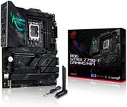 ASUS ROG Strix Z790-F Gaming WiFi Intel® Z790 LGA 1700 ATX motherboard, 16 + 1 power stages, DDR5, four M.2 slots, PCIe® 5.0, WiFi 6E, USB 3.2 Gen 2x2 Type-C® with PD 3.0 up to 30W, Aura Sync RGB